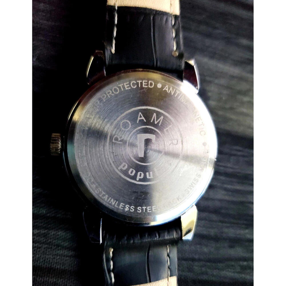 Roamer Brevete Swiss Mens Mechanical Watch RED Dial Serviced - Picture 6 of 6
